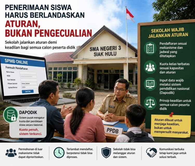 Ormas LCI-Riau : Penerimaan Siswa Harus Berlandaskan Aturan, Bukan Pengecualian