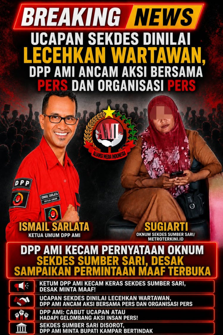Ketum DPP AMI Kecam Keras Sekdes Sumber Sari, Desak Minta Maaf!