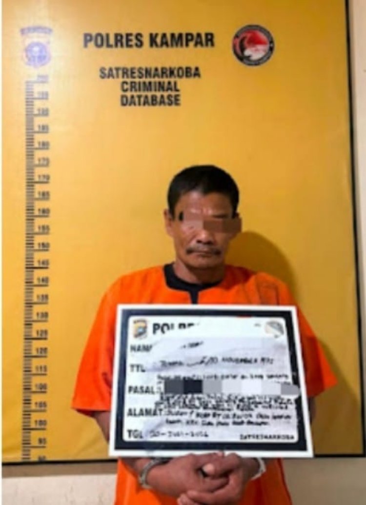 Gerak Cepat, Polsek Siak Hulu Tangkap Pengedar Sabu di Desa Teratak Buluh