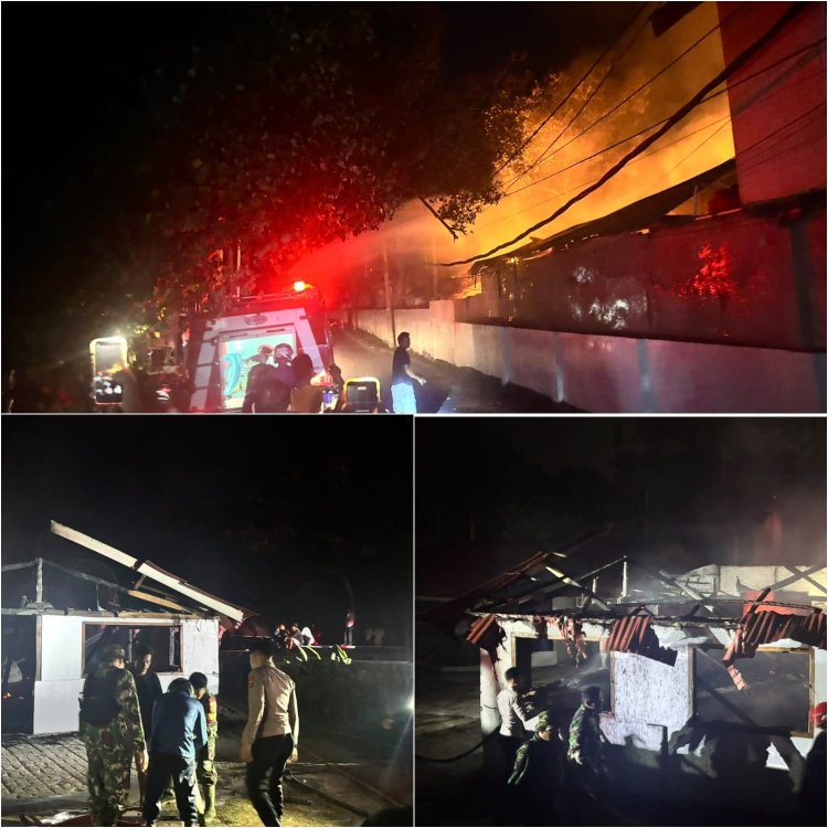 Kebakaran Losmen Paradise Surf Camp di Tanjung Setia, Polres Pesisir Barat Lakukan Penanganan Cepat