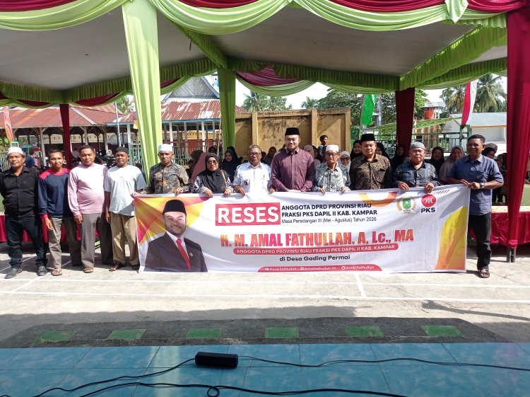 Reses di Desa Gading Permai, Anggota DPRD Riau H. M. Amal Fathullah Serap Aspirasi Warga Soal Jembatan, Jalan dan Fasilitas Pendidikan