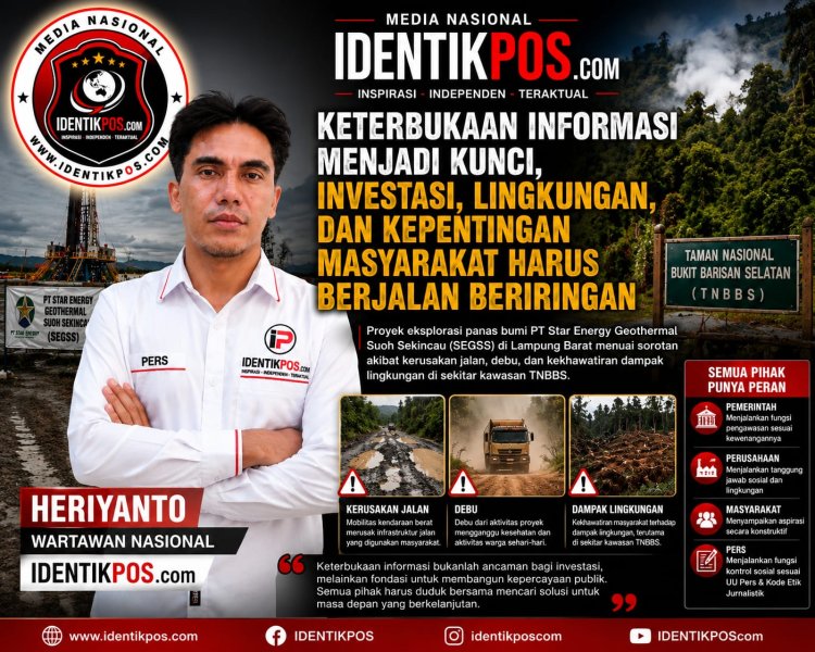 Keterbukaan Informasi Menjadi Kunci, Investasi, Lingkungan, dan Kepentingan Masyarakat Harus Berjalan Beriringan