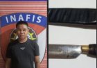 Bawa Senjata Tajam, Seorang Pria Diamankan Polsek Sekampung Udik Saat Patroli
