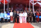 HUT RI ke-81, Kapolres Lamtim Ikuti Upacara Bersama Forkopimda di Lapangan Pemda