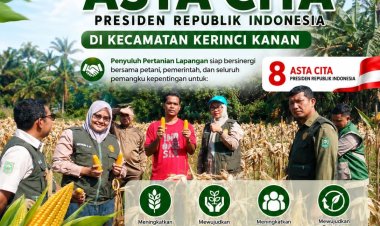 Penyuluh Pertanian Lapangan Kecamatan Kerinci Kanan Konsisten Dampingi Program Asta Cita Presiden di Bidang Ketahanan Pangan