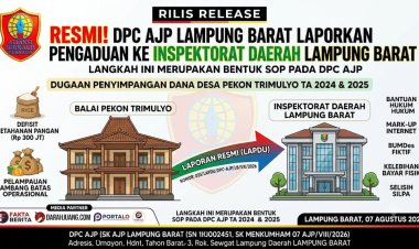 Resmi! DPC AJP Lampung Barat Laporkan Dugaan Korporasi Penyimpangan Dana Desa Pekon Trimulyo ke Inspektorat