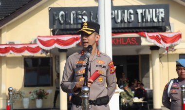 Polres Lampung Timur Siagakan Personel Gabungan, Antisipasi Ancaman Karhutla di Musim Kemarau
