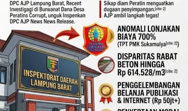 Dugaan  Skandal Corrupt Dana Desa Pekon Sukajaya: AJP Resmi Layangkan Lapdu Bersusun ke Inspektorat