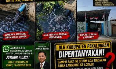 Puluhan Media Saksikan Aliran Limbah Laundry ke Sungai, DLH Pekalongan Jangan Tutup Mata!