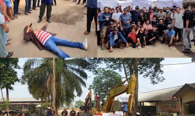 Pemerintah Tak Hadir, Ratusan Warga Ngamuk Segel dan Gembok Gerbang TPAS Karangrejo