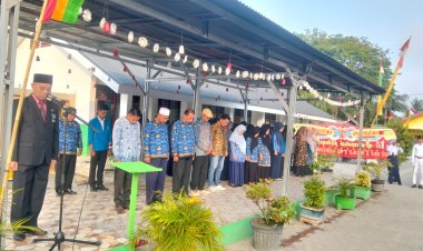 Khidmat dan Sukses, UPT SMPN 1 Siak Hulu Gelar Upacara Peringatan HUT RI ke-81