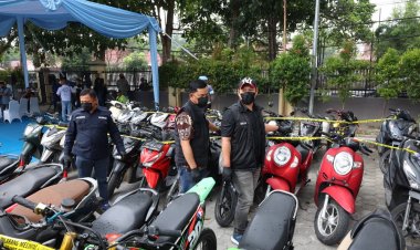 Polda Riau Gulung Sindikat Curanmor Lintas Daerah, 44 Unit Sepeda Motor Berhasil Disita