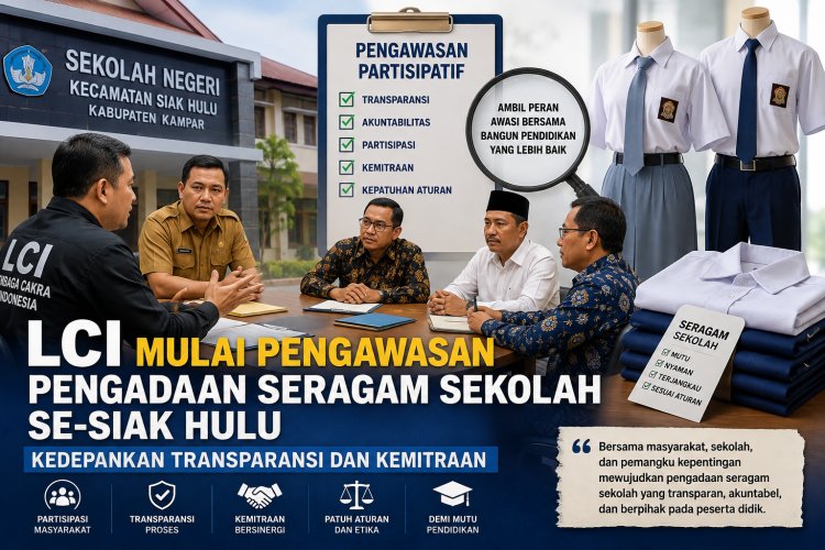 LCI Sosialisasikan Pengawasan Partisipatif Pengadaan Seragam Sekolah di Siak Hulu, Tekankan Pendekatan Persuasif dan Transparansi