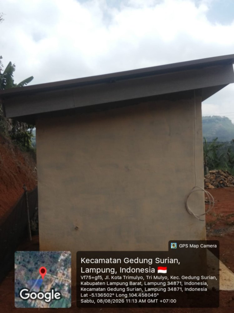 Diduga Asal-asalan, Program Pemerintah Sanitasi MCK di Pekon Trimulyo Lampung Barat Disorot Warga