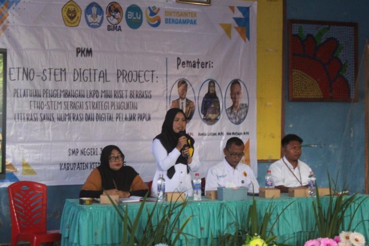 Tim PKM FKIP Universitas Cenderawasih Gelar Etno-STEM Digital Project untuk Perkuat Literasi Sains, Numerasi dan Digital Pelajar Papua