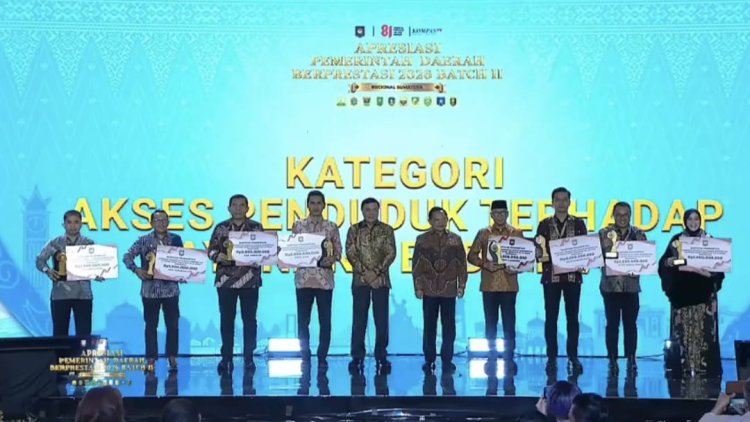 Pemprov Lampung Raih Terbaik II Katagori Akses Pendidikan Tingkat Provinsi