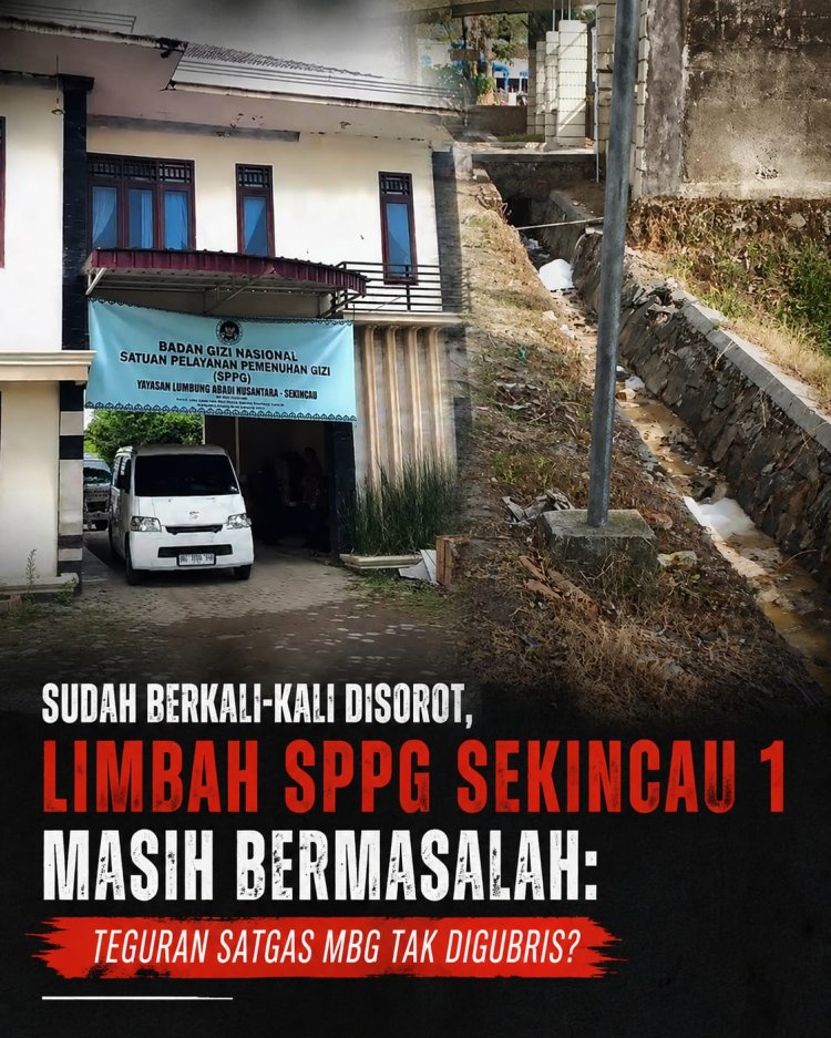 Sudah Berkali-kali Disorot, Limbah SPPG Sekincau 1 Masih Bermasalah: Teguran Satgas MBG Tak Digubris?