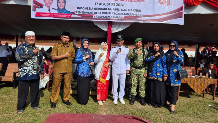 Tampil Gemilang di HUT RI ke-81, Siswa SMPN 7 Tambang Sukses Emban Tugas Paskibraka dan Drumband