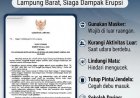 Sugeng Purnomo, Ketua DPC AJP Lambar Ajak Masyarakat Tingkatkan Kewaspadaan Hadapi Dampak Abu Vulkanik Gunung Anak Krakatau