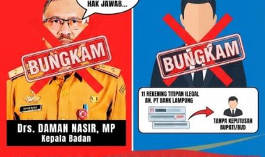 Skandal Keuangan di Lampung Barat: BAPENDA dan Bank Lampung Bungkam, AJP Ancam Gelar Aksi Massa Desak APH Usut Tuntas LHP BPK