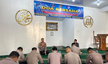 ‎Sambut Hari Lalu Lintas Bhayangkara ke-71, Kapolres Lamtim Tekankan Kekuatan Iman Jadi Fondasi Polisi dalam Melayani
